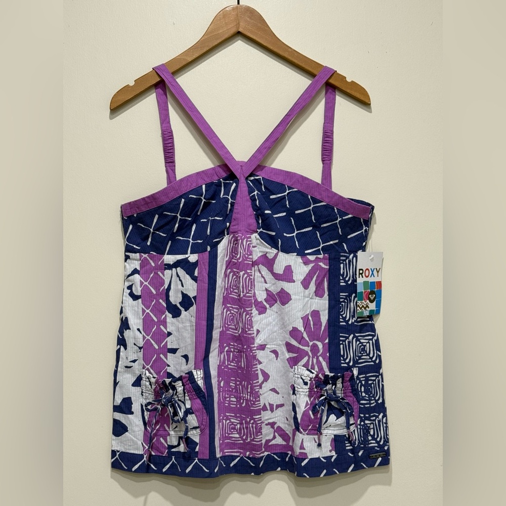 Roxy Vintage Beach Halter Tank Top